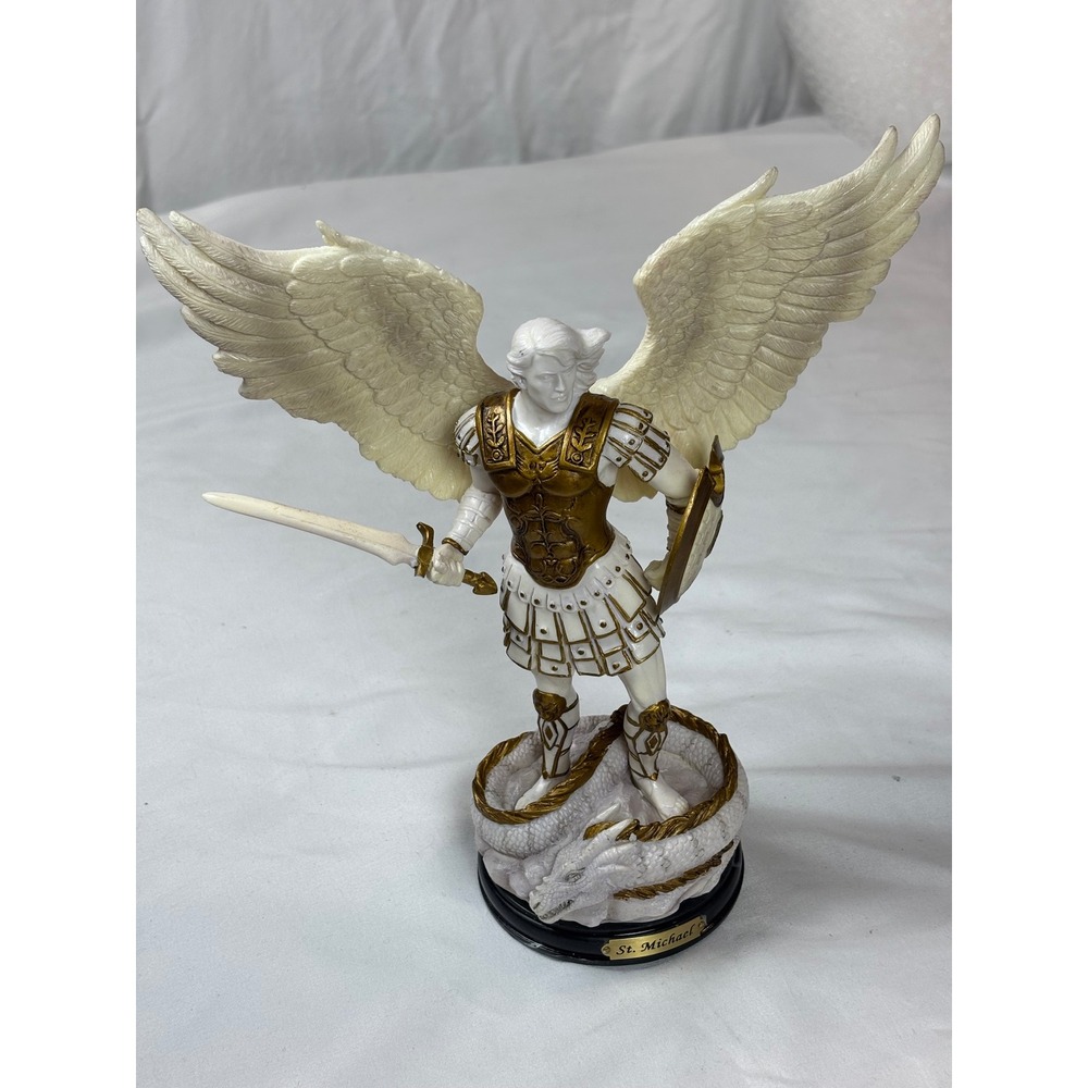 Bradford Exchange St Michael Victorious Cold-Cast Marble Sculpture A3883 2017